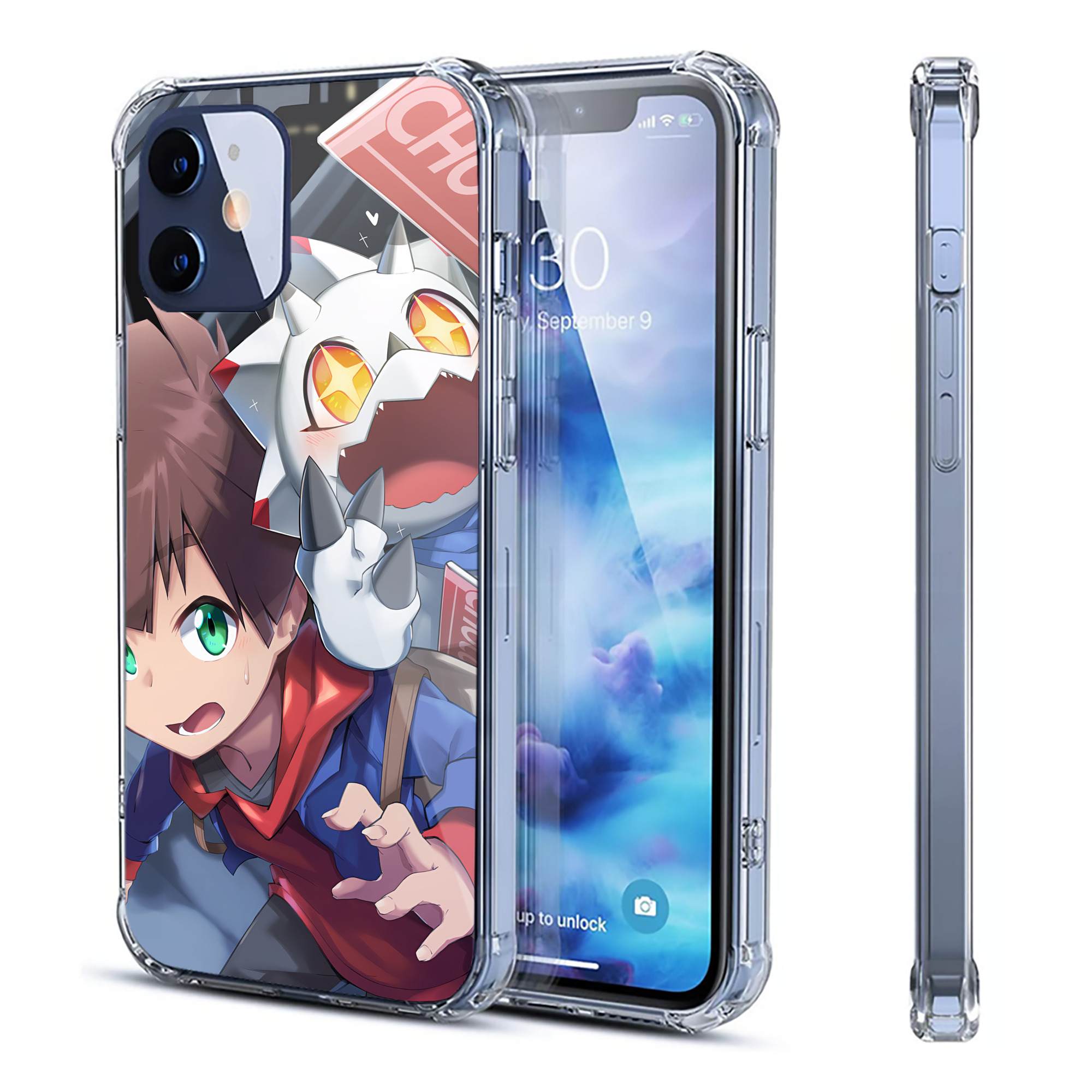 （画像用） Digimon デジタルモンスター/デジモン 【iPhone 12シリーズ対応】透明スマホケース（クリアソフトケース）